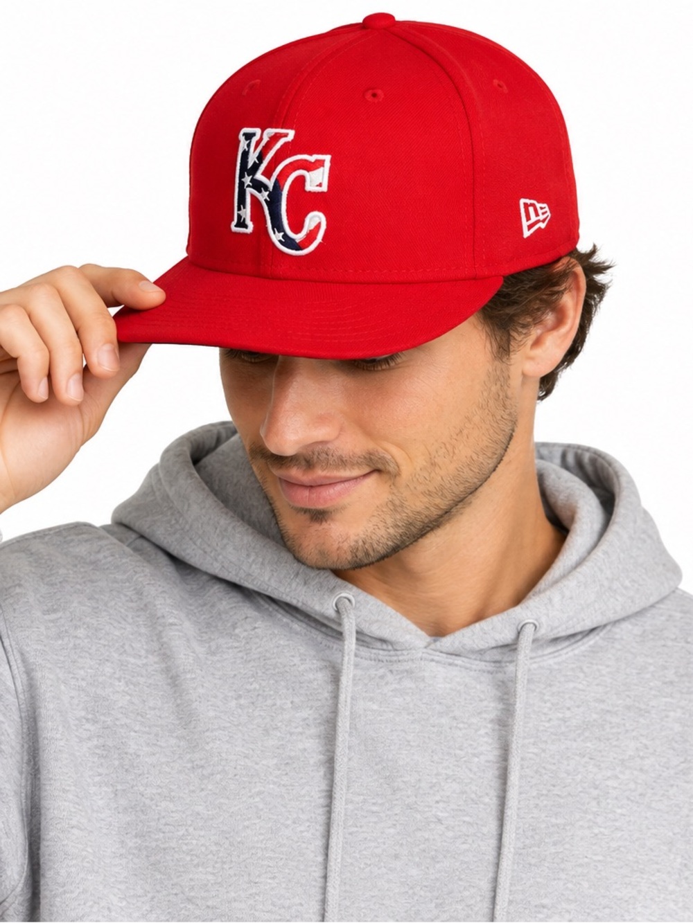 Kansas City Royals New Era 59FIFTY Stars & Stripes Fitted Hat 7 3/8 MLB